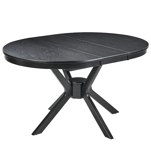 Stół do jadalni rozkładany TYMIS Dąb czarny 107/137 cm 107 cm