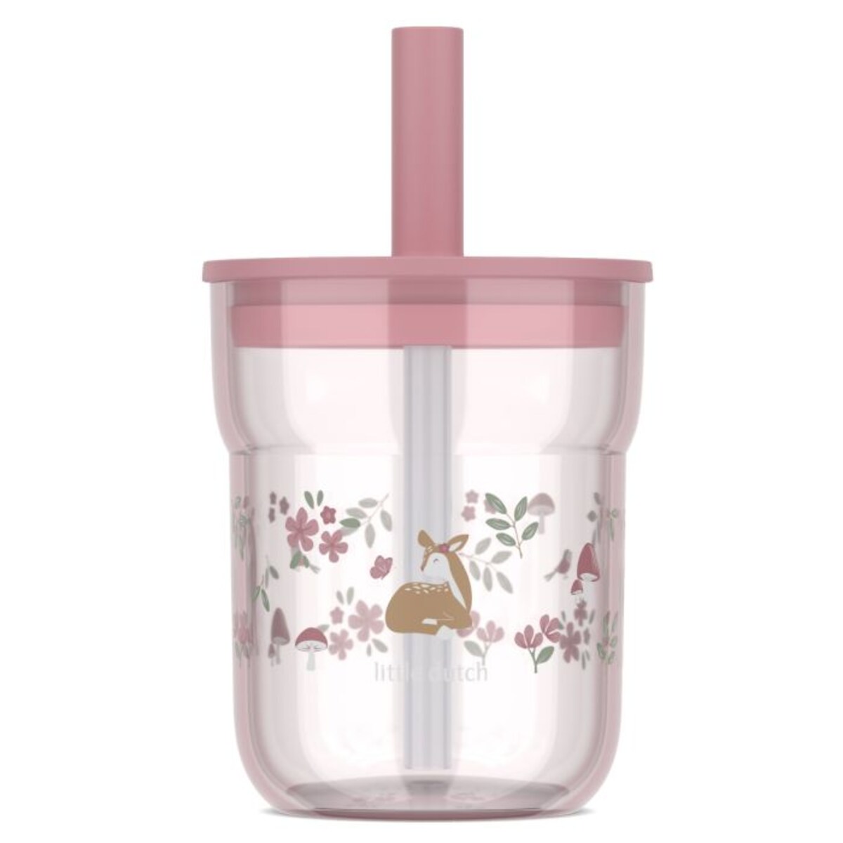 Szklanka dziecięca ze słomką Mio 250ml Fairy Garden 108023065406