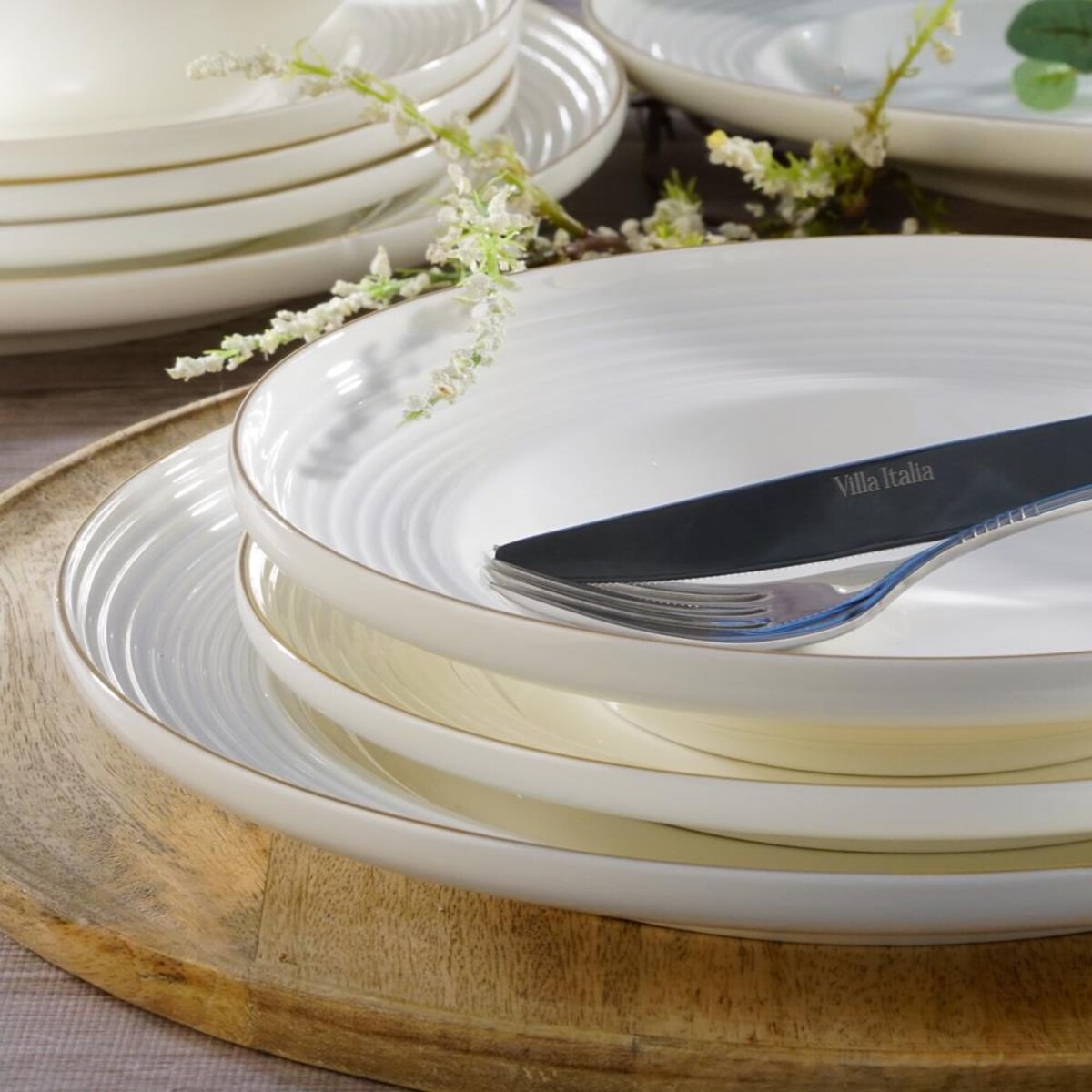 VILLA ITALIA Talerz płytki porcelanowy 26,5 cm RIANON