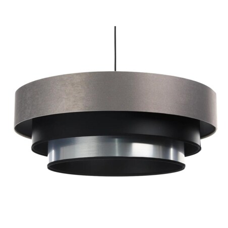 Lampa wisząca TRIO MIX szara/czarna/srebrna