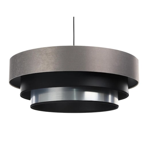 Lampa wisząca TRIO MIX szara/czarna/srebrna