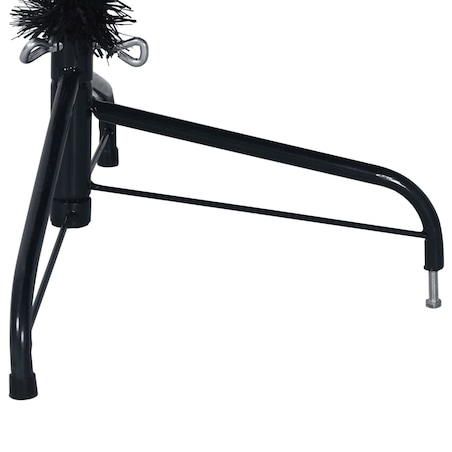 vidaXL Sztuczna choinka połówka ze stojakiem, czarna, 240 cm, PVC