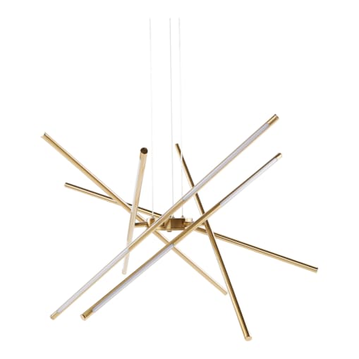 Lampa wisząca LED metalowa złota PALUN