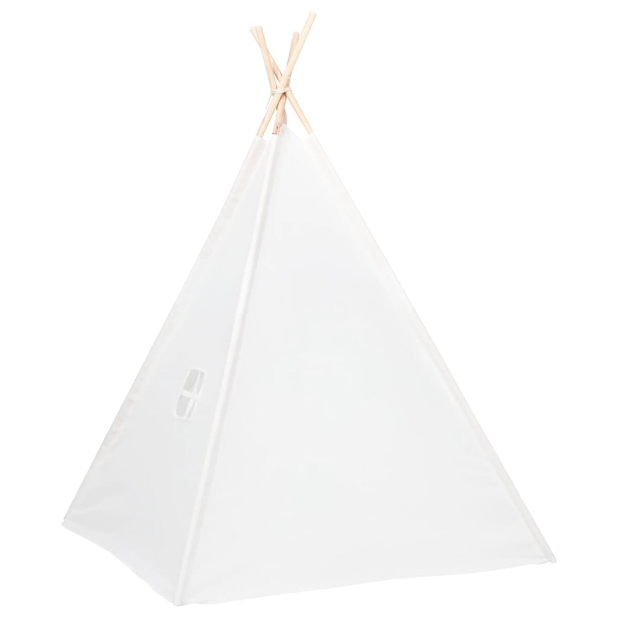 vidaXL Biały namiot dziecięcy tipi, z torbą, peach skin, 120x120x150cm
