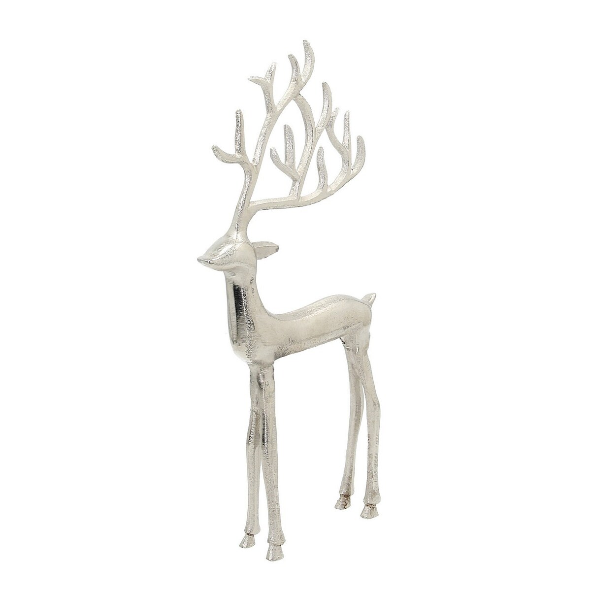 Figurka Silver Deer I 36 cm boże narodzenie, święta, świąteczne, srebrny, 17x4x36 cm