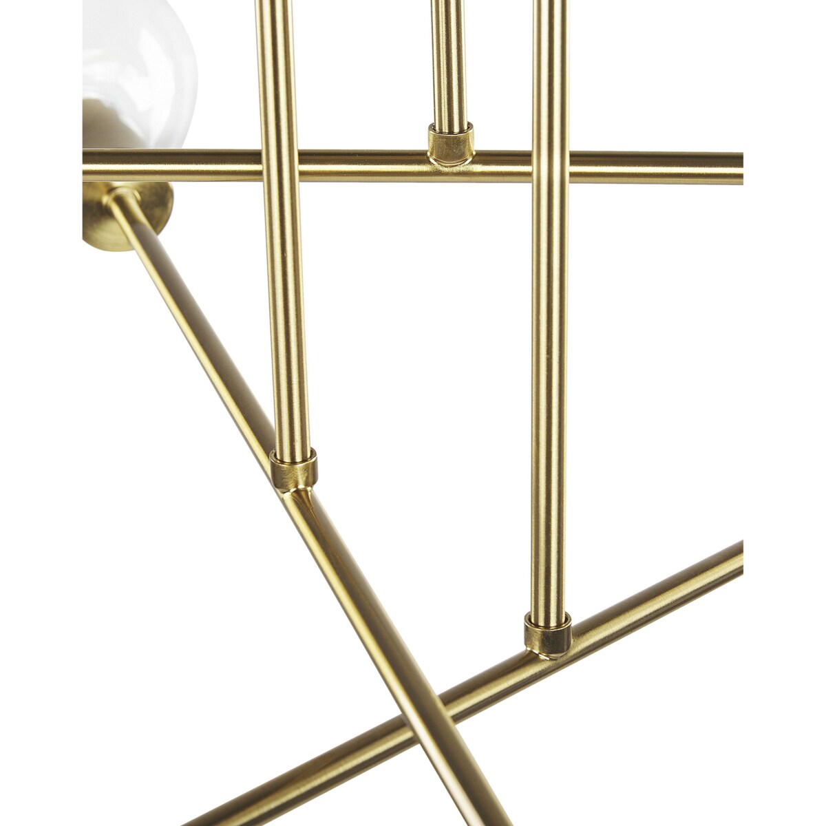 Lampa sufitowa 6-punktowa metalowa mosiężna KIDANE