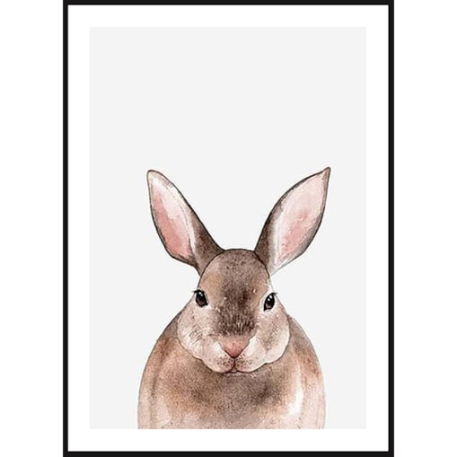 Poster Story, Plakat, Obraz - Zajączek w Akwareli, wymiary 30 x 42 cm