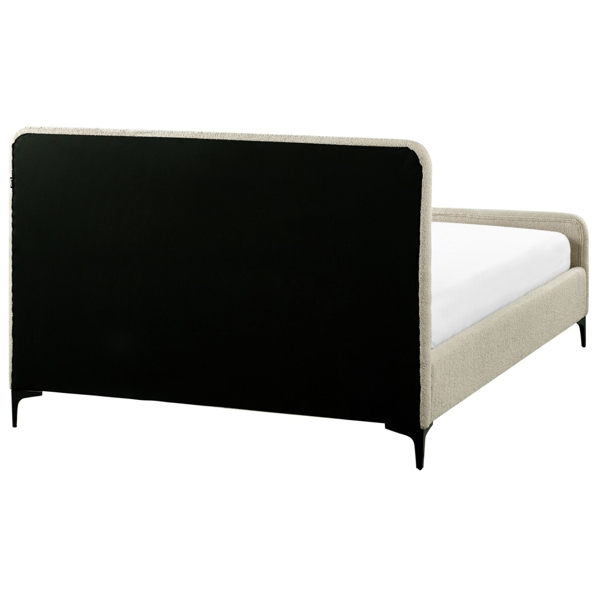 Łóżko Boucle LUNAN 140 x 200 cm Beżowy