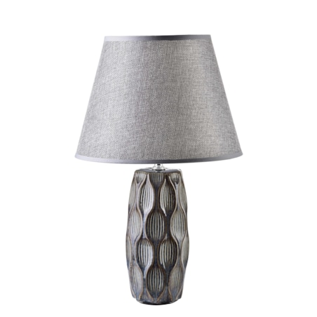 LETI GREY Lampa stołowa 9x9x39cm