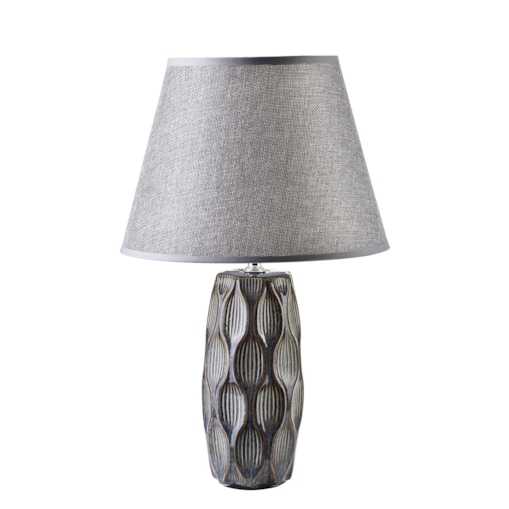 LETI GREY Lampa stołowa 9x9x39cm