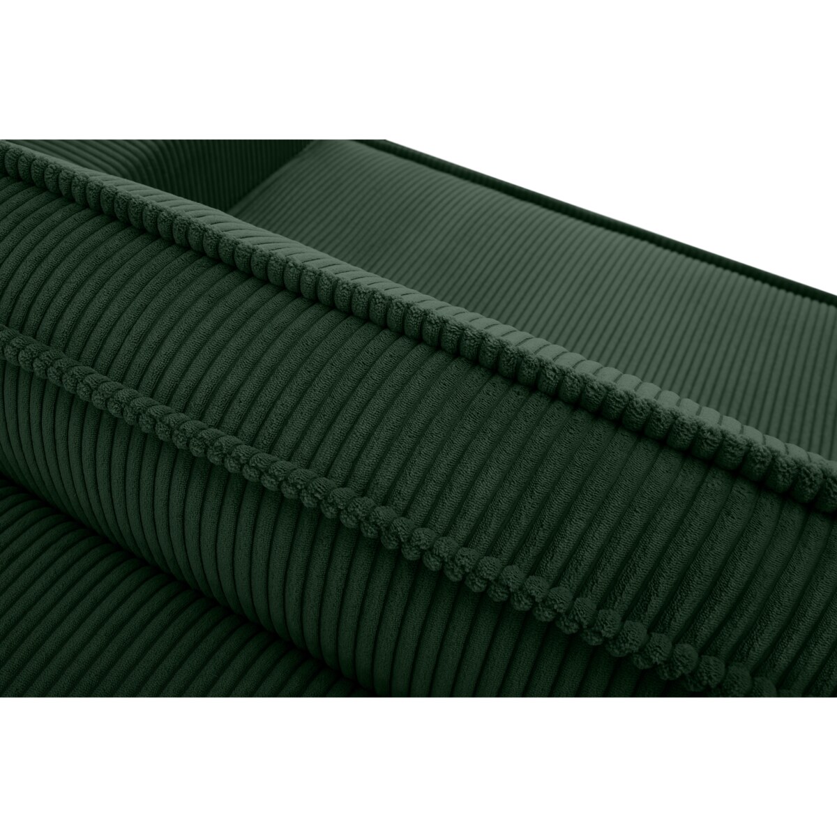 KONSIMO NAPI Sofa 3-osobowa z pojemnikiem na łóżko, kolor ciemnozielony