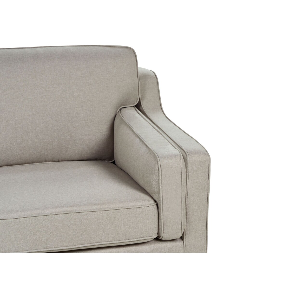 Sofa 3-osobowa tapicerowana beżowa LOKKA