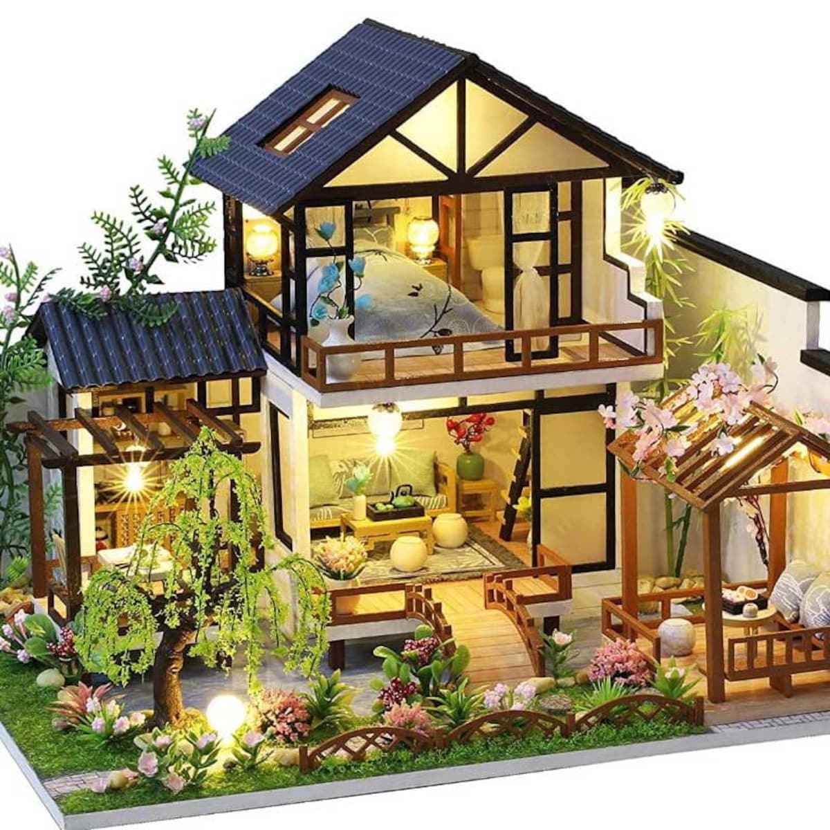 Miniaturowy domek - Przystań szeptów strumyka