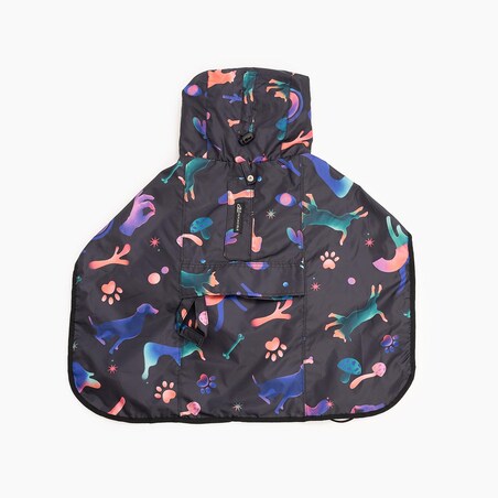 Płaszcz przeciwdeszczowy dla psa Psychodelia - Rozmiar: L