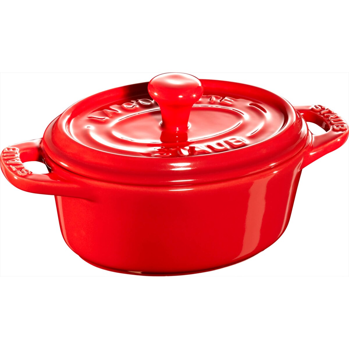 Staub Mini Cocotte Owalny - 200 ml, Czerwony