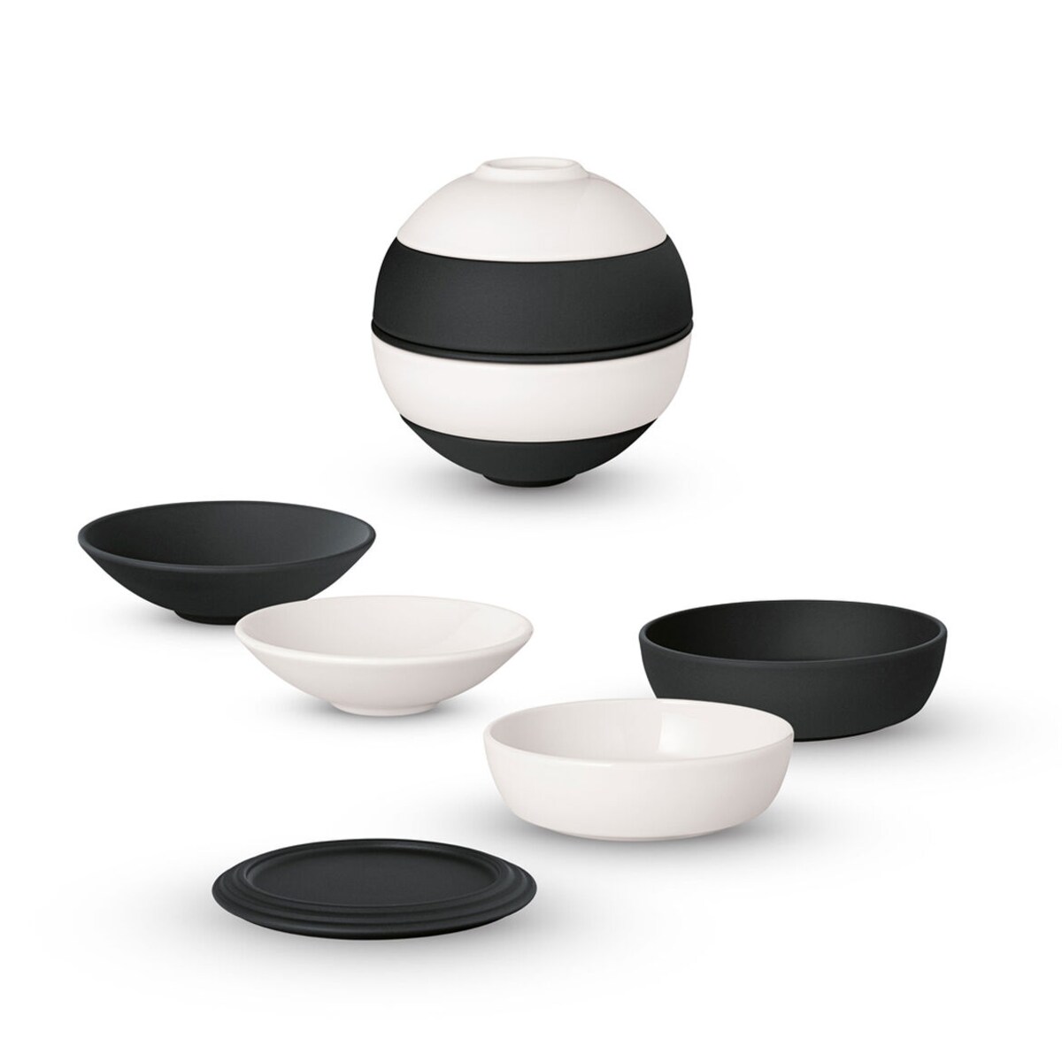 Zestaw naczyń Iconic La petite Boule Black & White Signature Villeroy & Boch