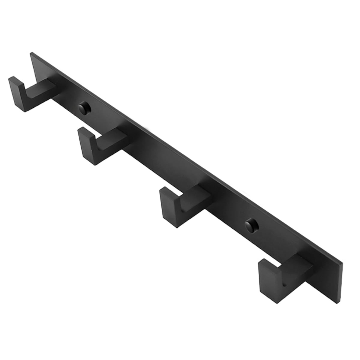 Wieszak Ścienny Na Ręczniki 4 Haki, Czarny