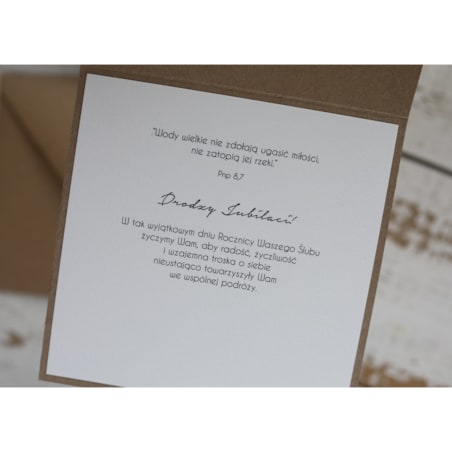 Ręcznie robiona kartka życzenia z okazji 25. rocznicy ślubu - rocznica ślubu - prezent na rocznicę ślubu