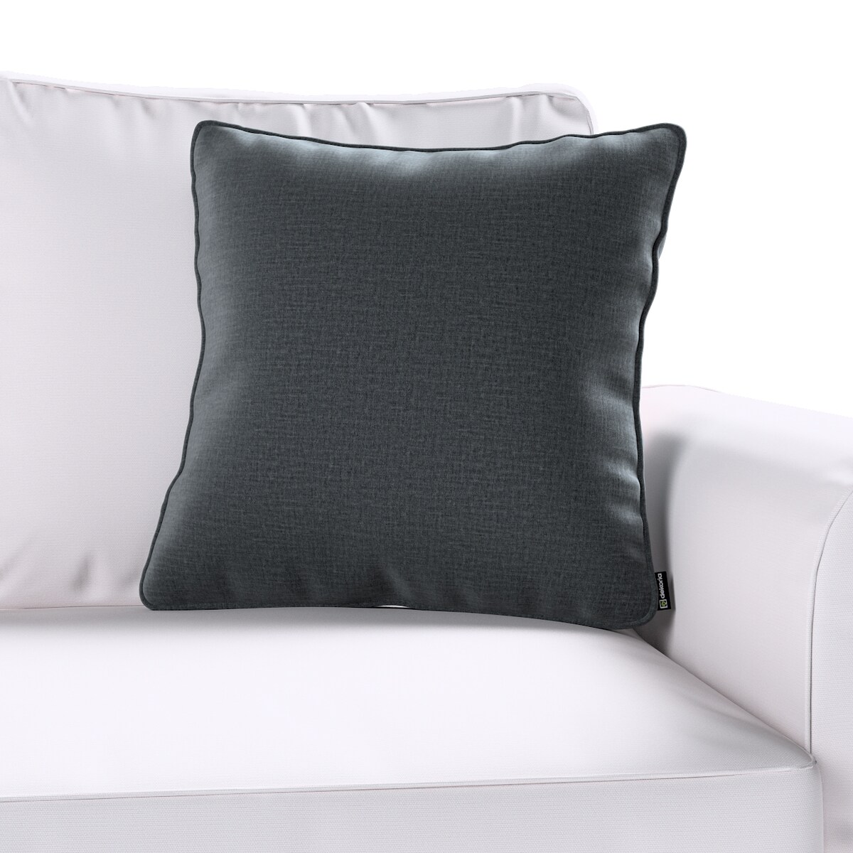Poszewka Gabi na poduszkę 60x60 grafitowy welwet