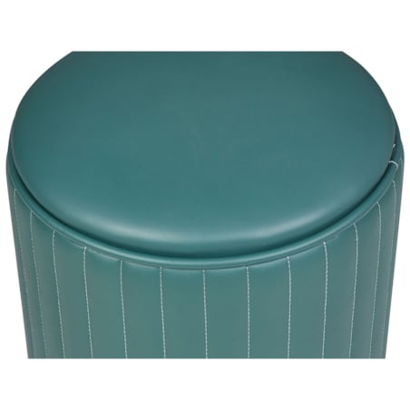 Toaletka 2 szuflady lustro LED z pufem zielono-złota VINAX