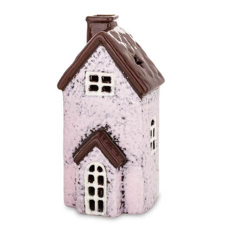 Domek kamienica LED 16x7,5x7 cm BALAY różowy