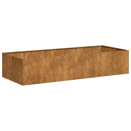 vidaXL Doniczka Rusty 200x80x40 cm Stal nierdzewna