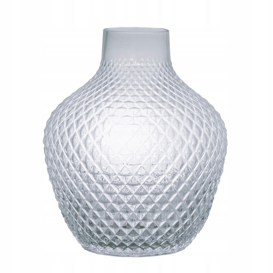 WAZON GRON szklany przezroczysty śr. 19cm