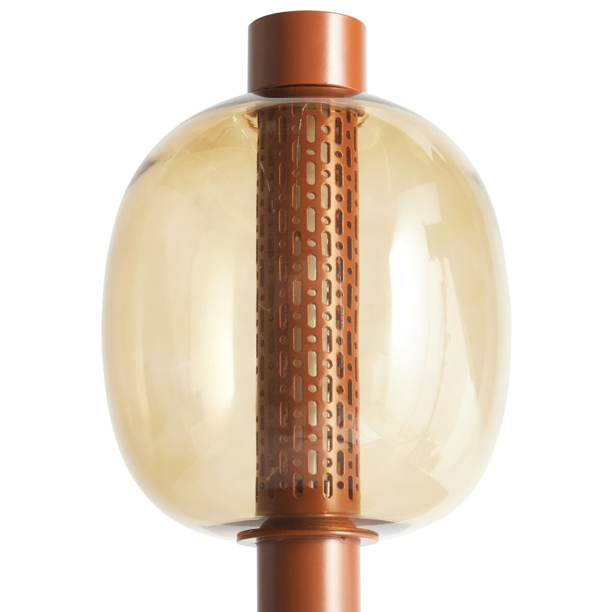 Bezprzewodowa lampa stołowa LED BOJO Ze ściemniaczem Metal Brązowy