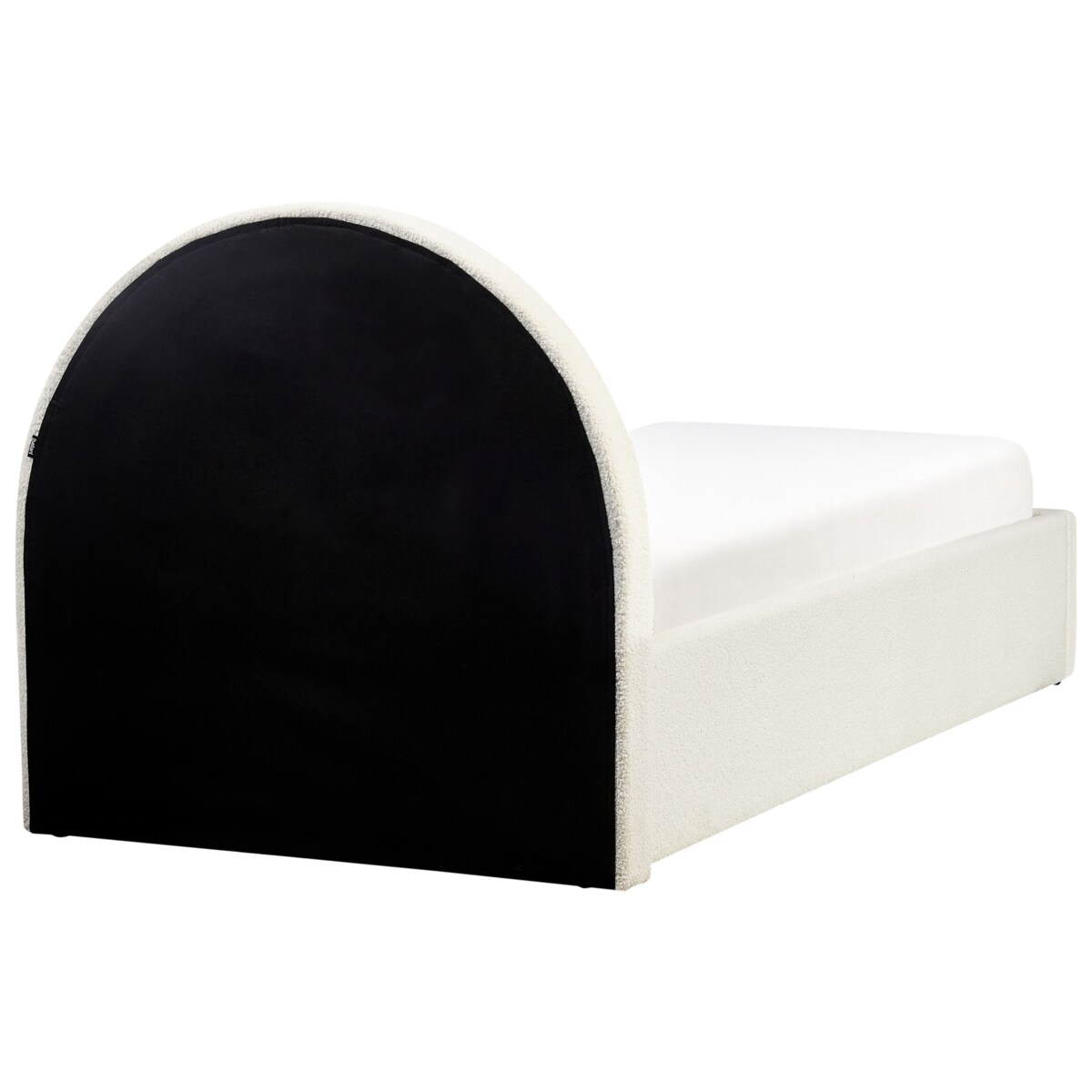 Łóżko z pojemnikiem Boucle ANET 90 x 200 cm Złamana biel