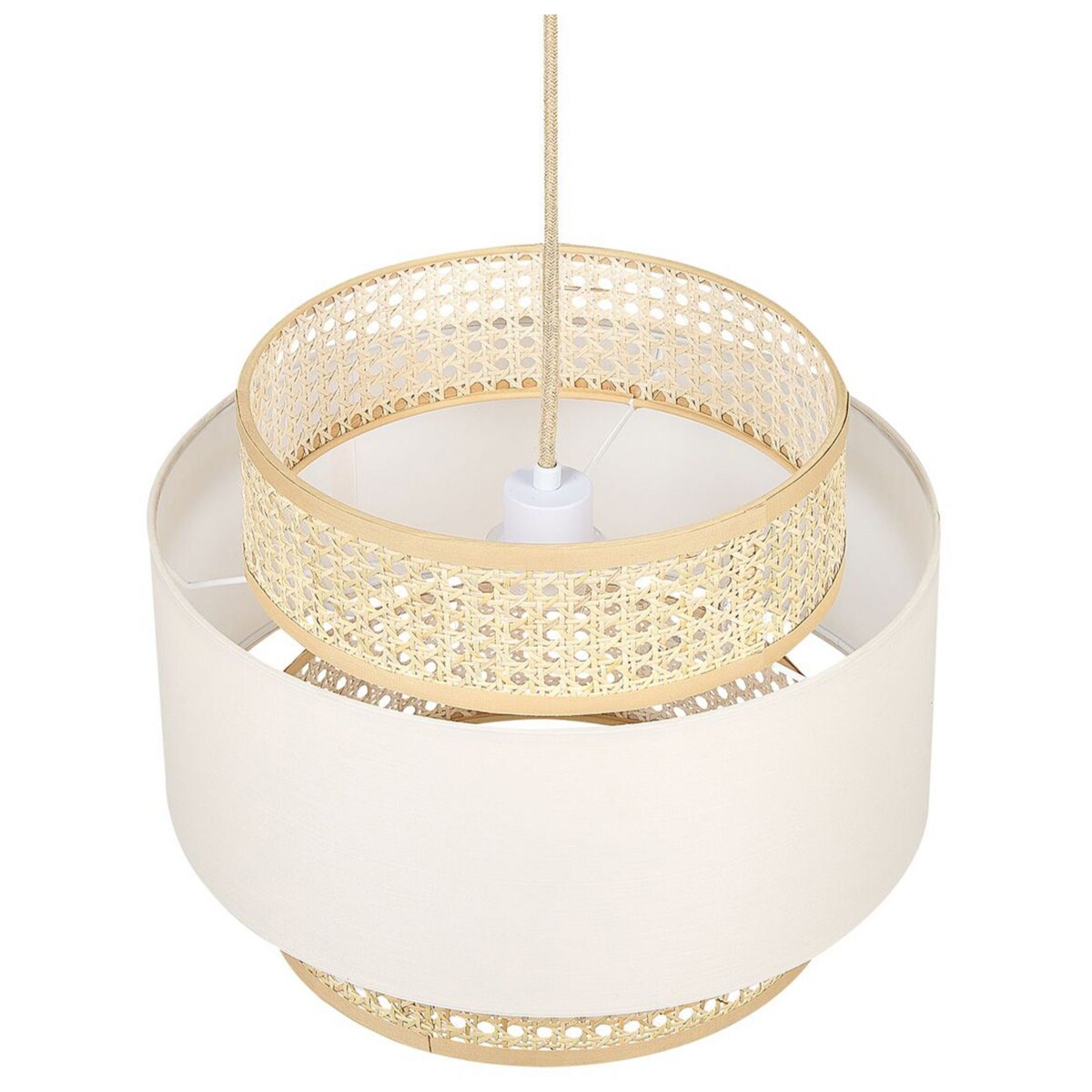 Lampa wisząca naturalna z beżowym YUMURI