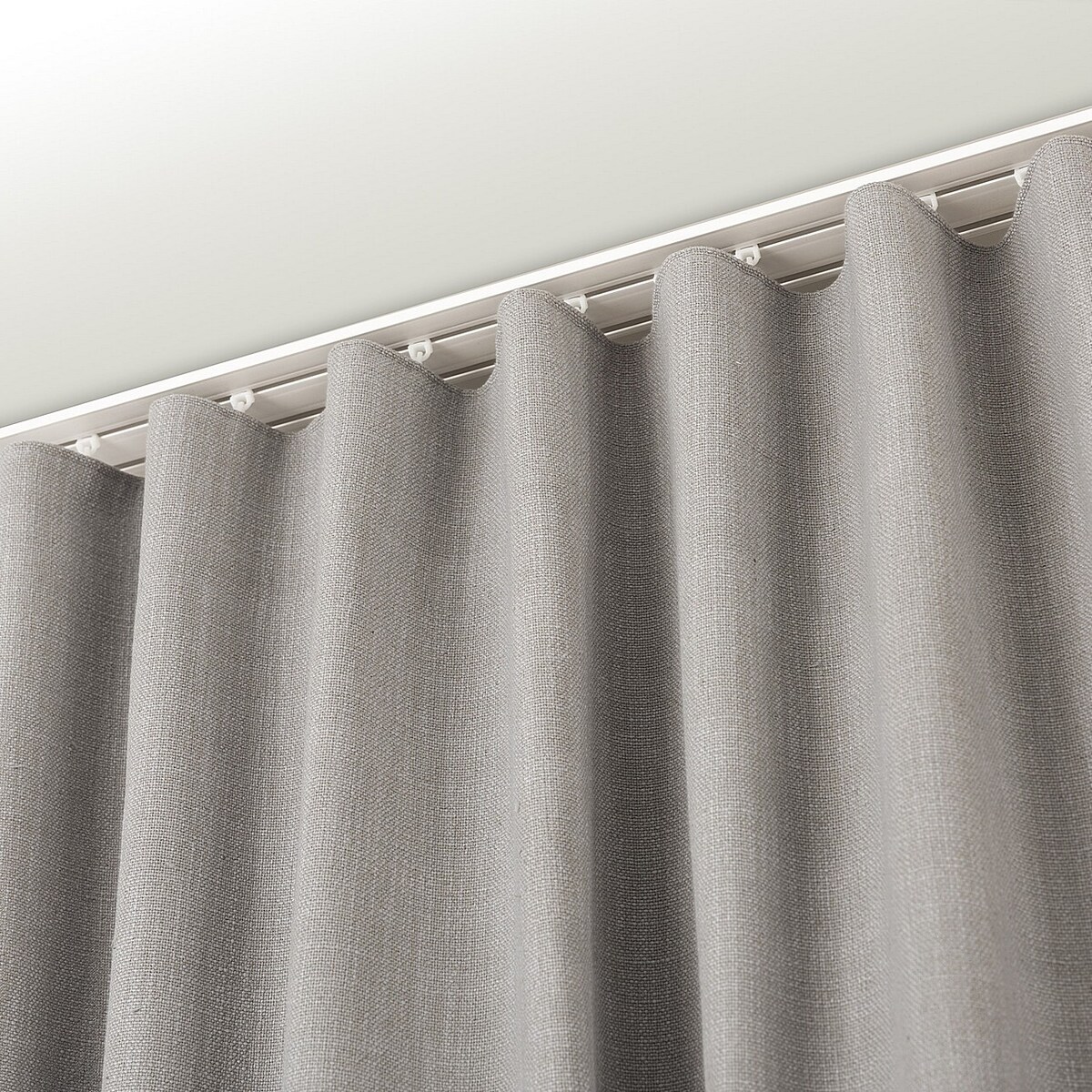 Zasłona gotowa na taśmie marszczącej 140x280cm light grey 1 szt. 140x280 szary