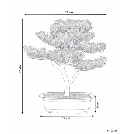 Sztuczna roślina PINE 37 cm Zielony
