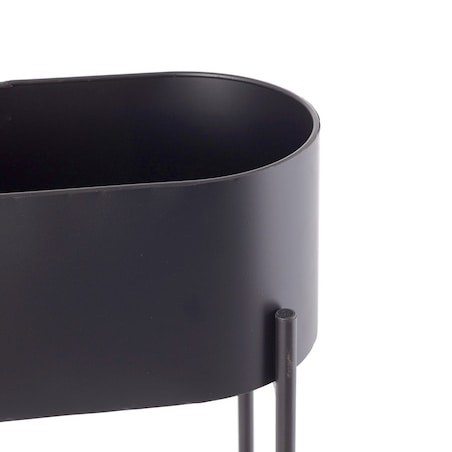 Kwietnik Valery Duo 40x19x45cm black, 40 x 19 x 45 cm