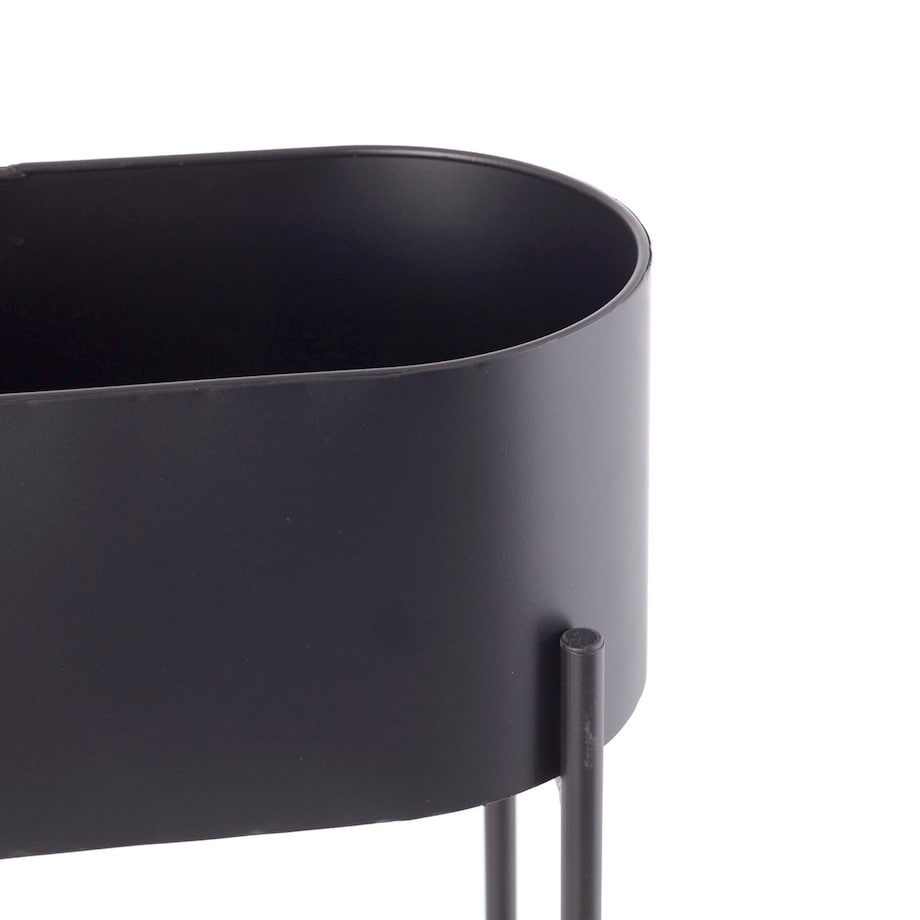 Kwietnik Valery Duo 40x19x45cm black, 40 x 19 x 45 cm