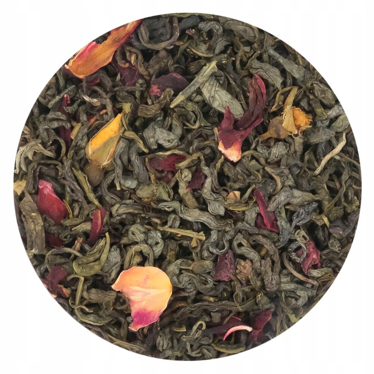 Herbata zielona CESARSKA WIŚNIA o delikatnie wiśniowym smaku z nutą nugatu - herbata liściasta sypana mieszanka napar susz - gotowa na prezent upominek