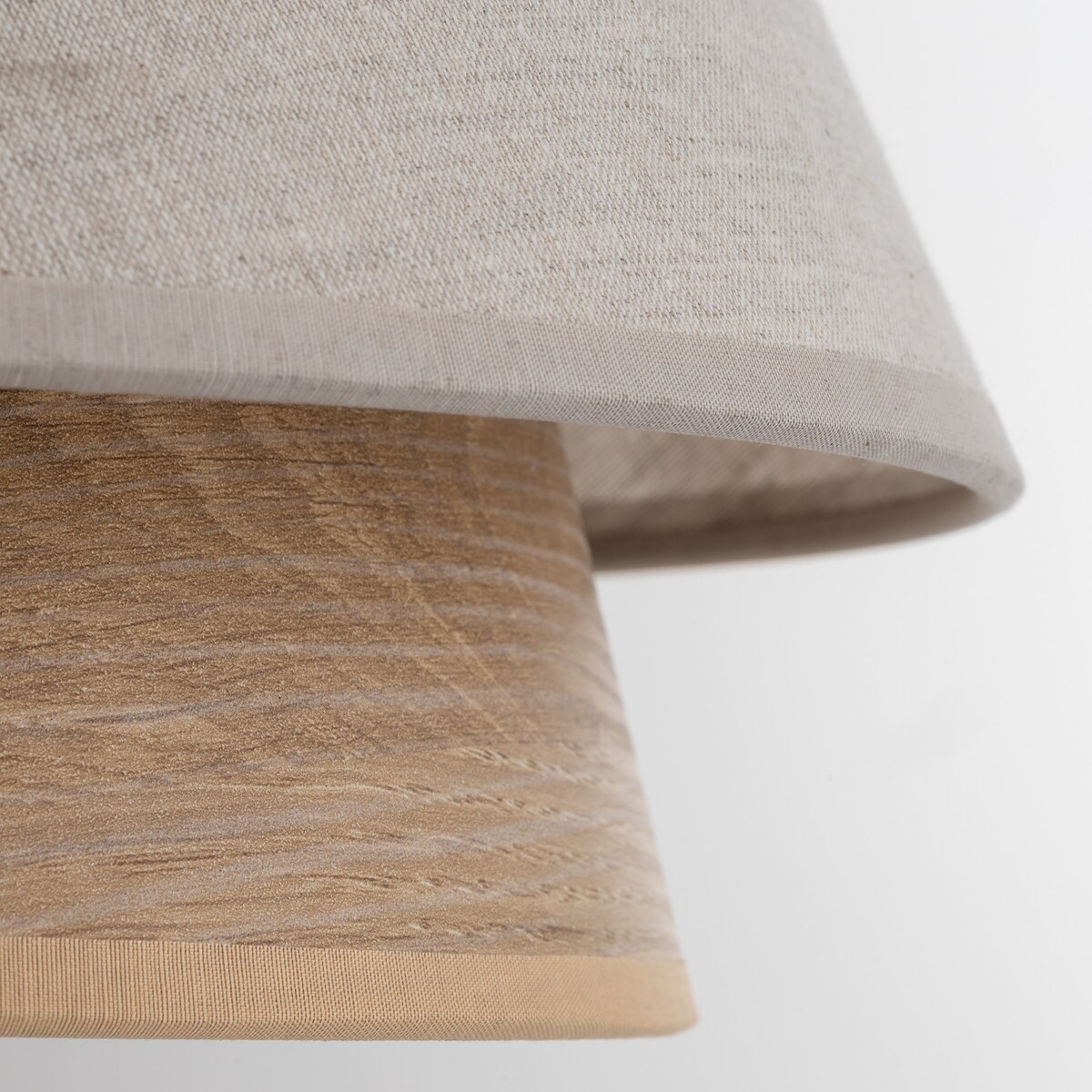 Lampa Wisząca Tk Lighting Kalum Len Fornir 1Xe27 Skandynawski, Boho, Japandi