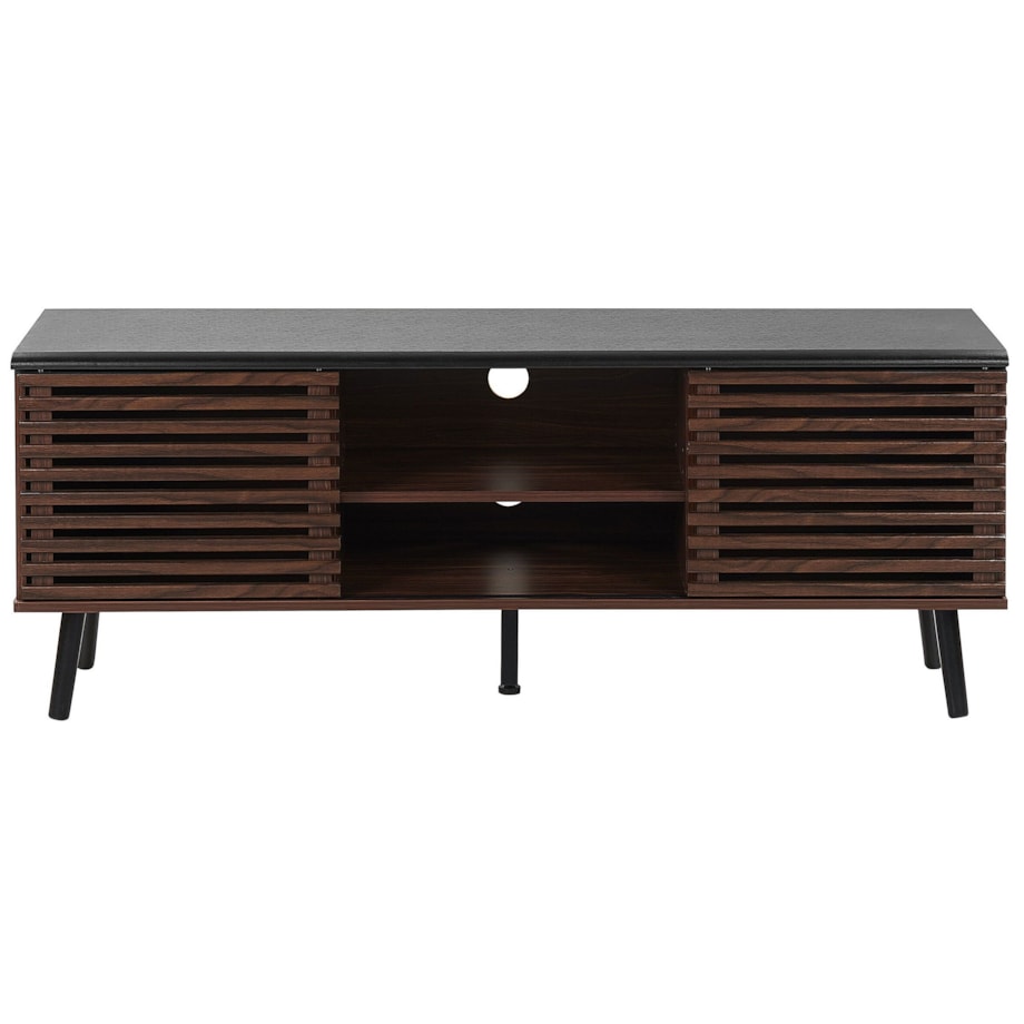 Szafka RTV ciemne drewno PERTH