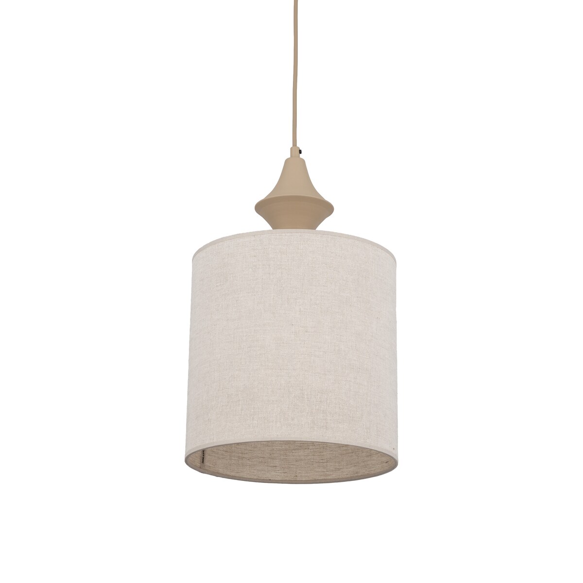 Lampa wisząca TK Lighting AMURA SABIA 11437 beżowa lniana E27 regulowana wysokość 25 cm