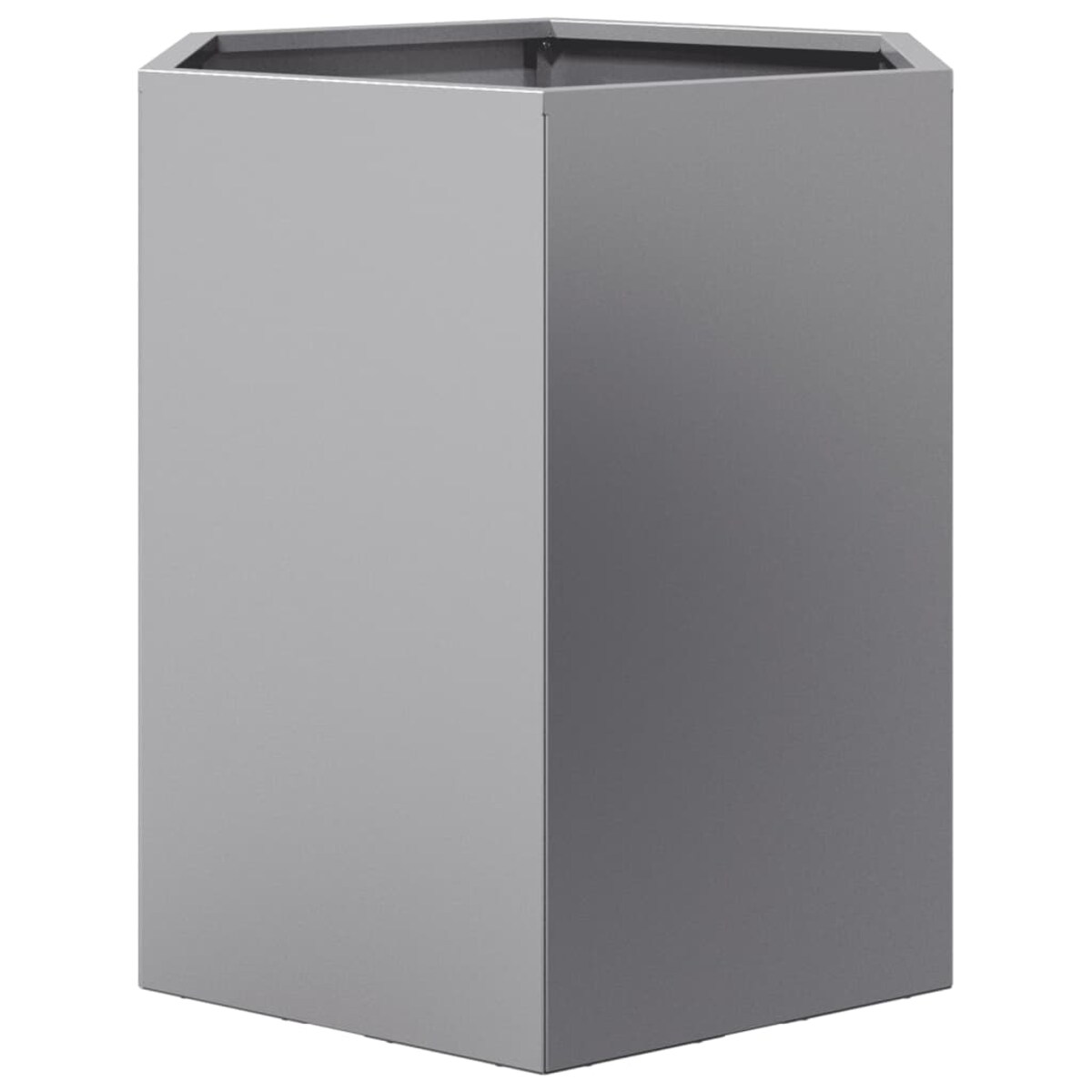 vidaXL Donica ogrodowa, sześciokątna, 46x40x45 cm, stal galwanizowana