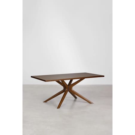 Prostokątny stół jadalniany 180x90 cm Arnaiz ciemnobrązowy