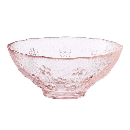 VILLA ITALIA Miseczka szklana różowa 13 cm JAZMIN