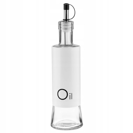 DOZOWNIK POJEMNIK OIL NA oliwę olej 320 ML GRENO biały płynne butelka sosy