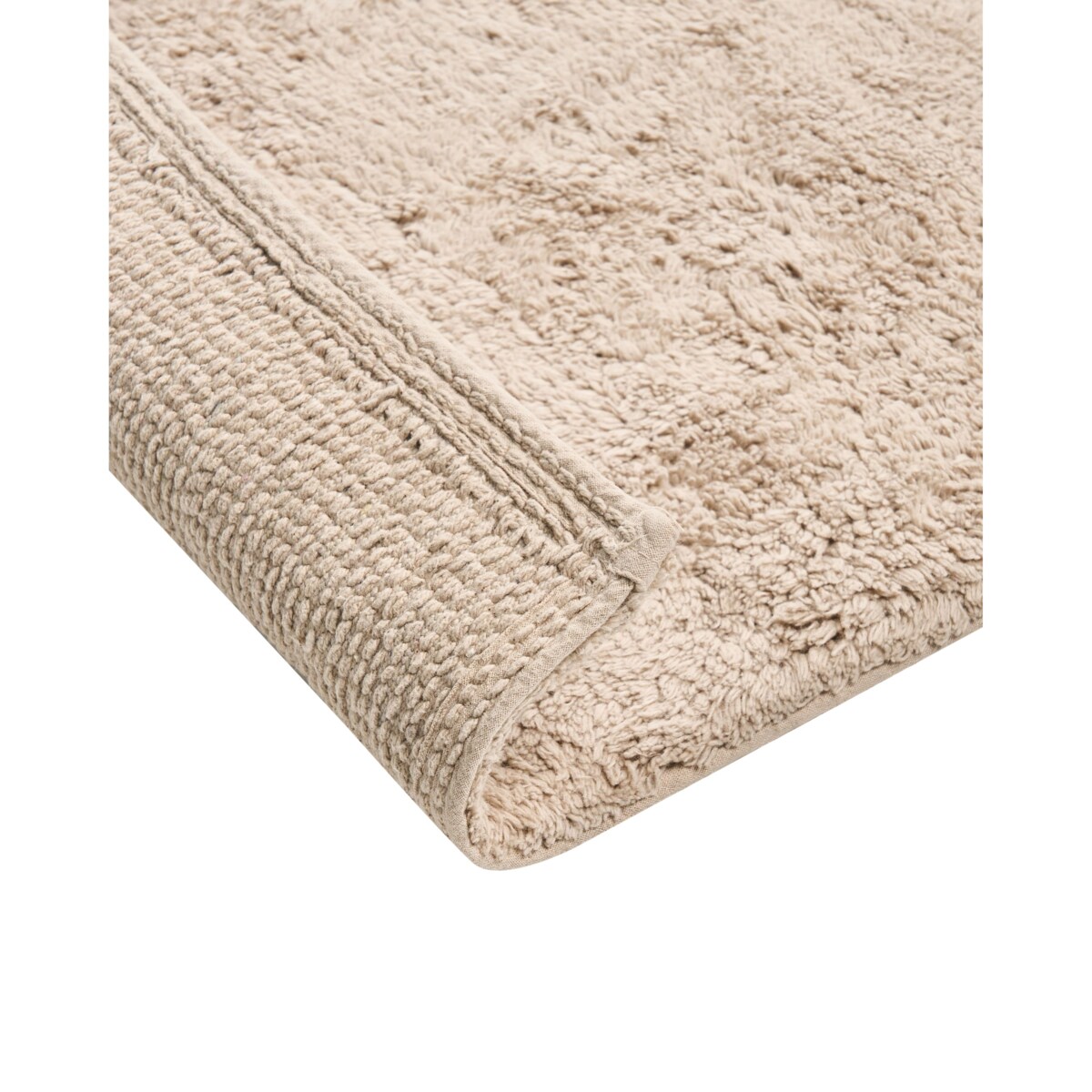 Dywanik łazienkowy GOELA Jasnobrązowy 60 x 90 cm Bawełna