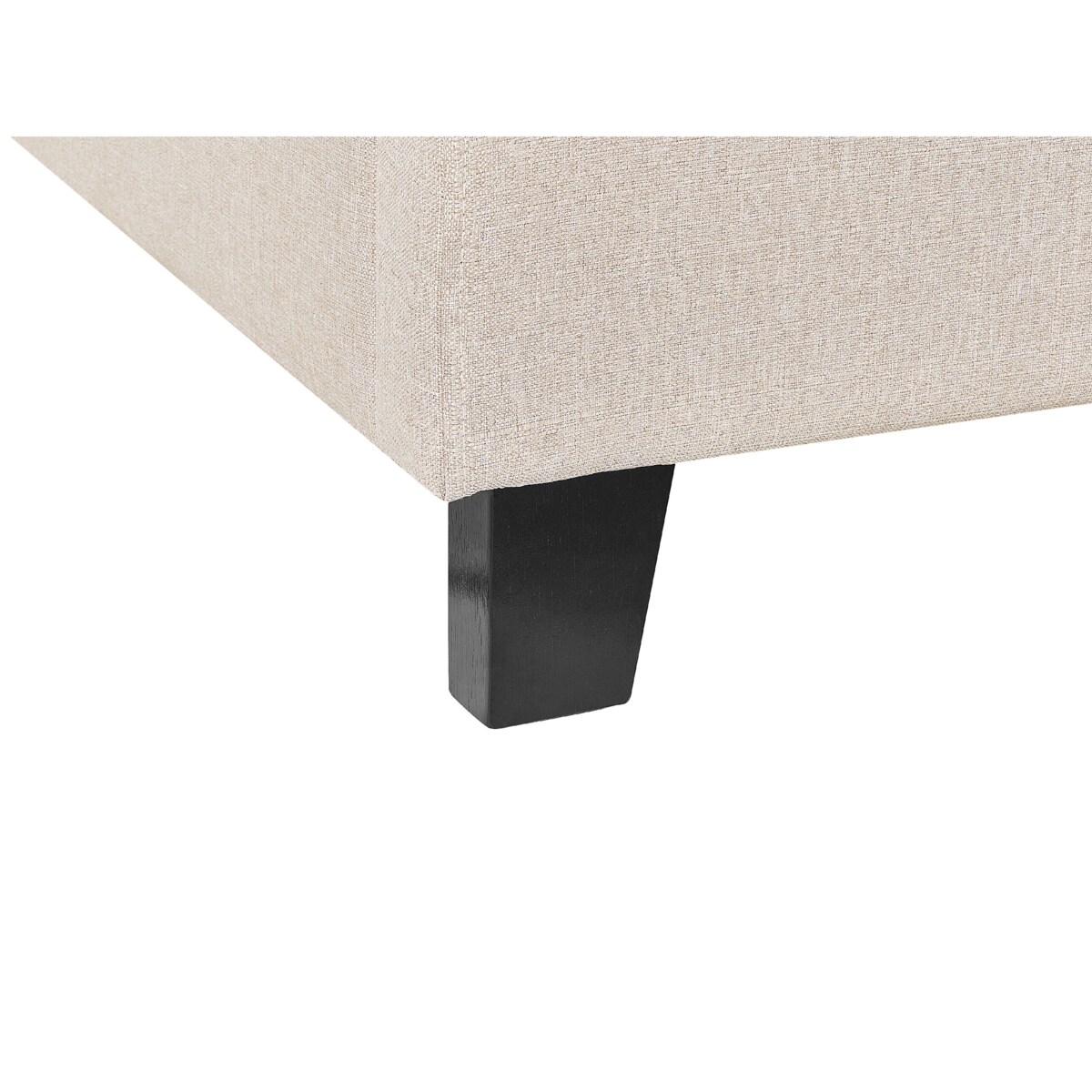 Łóżko tapicerowane bez zagłówka 180 x 200 cm beżowe ROANNE