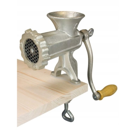 Maszynka ŻELIWNY do mielenia mięsa domowa przykręcany do blatu ręczny 8