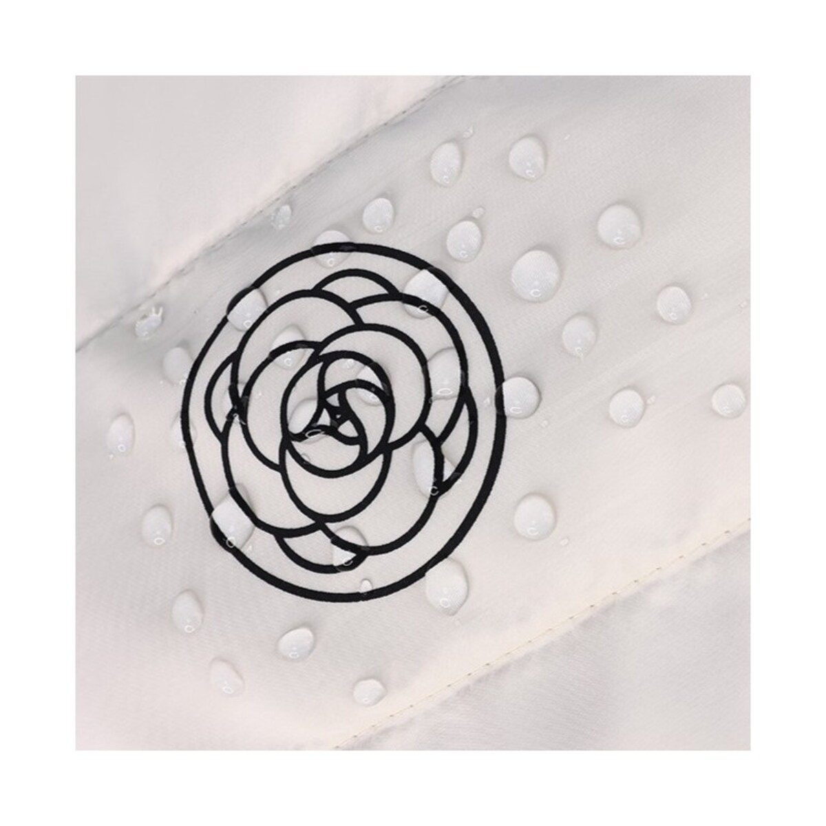 Kosmetyczka damska pikowana duża, wodoodporna biała 22 x 31cm KS144B