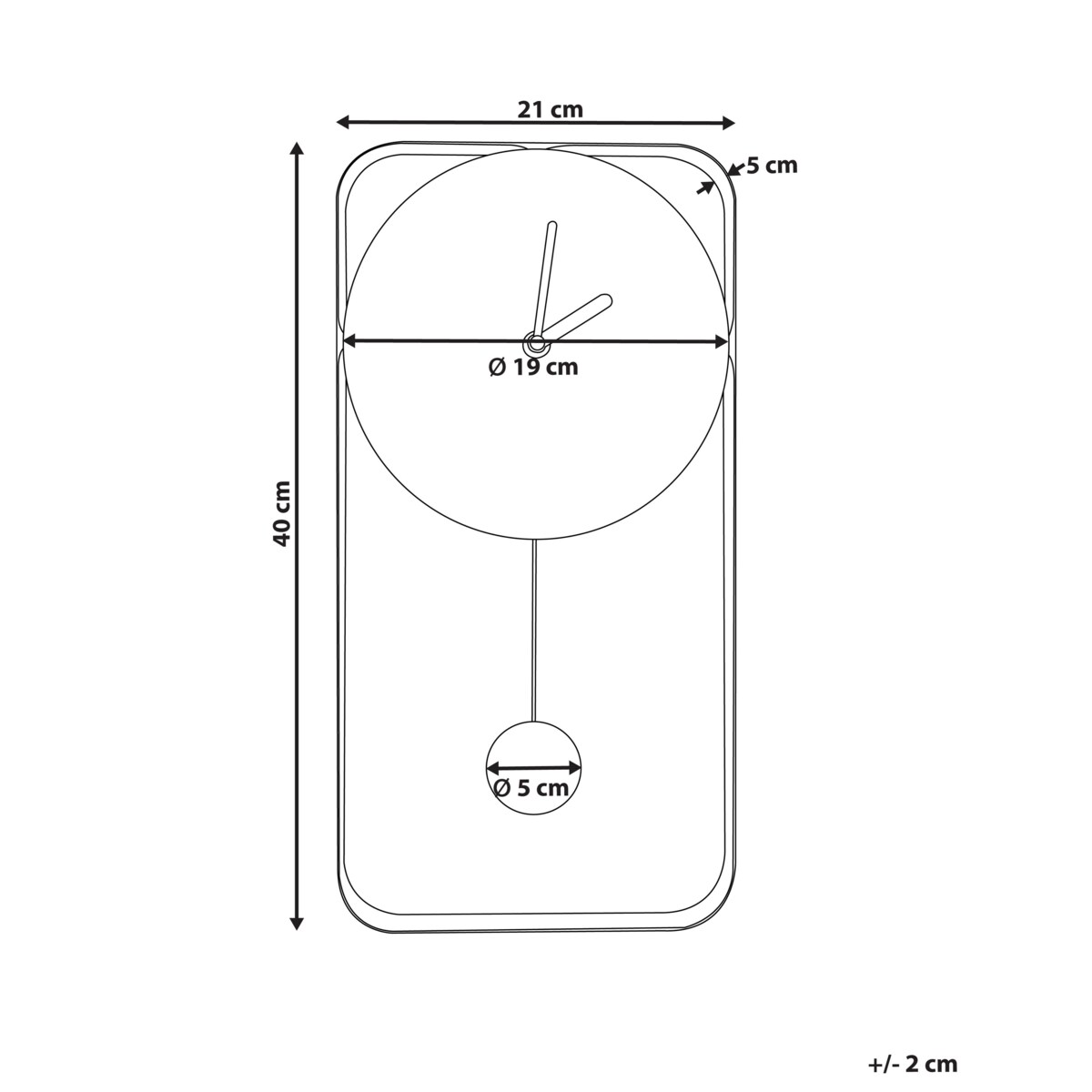 Zegar ścienny SERVOZ Stal Czarny