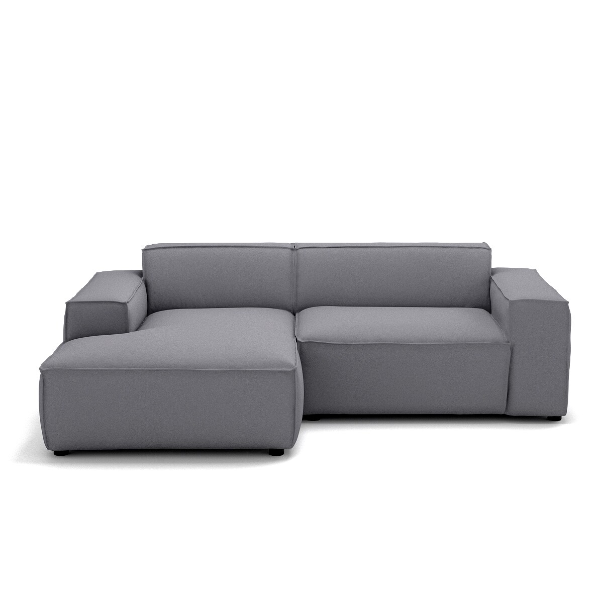 Narożnik lewy 4 osobowy Modularis - Szary Welur