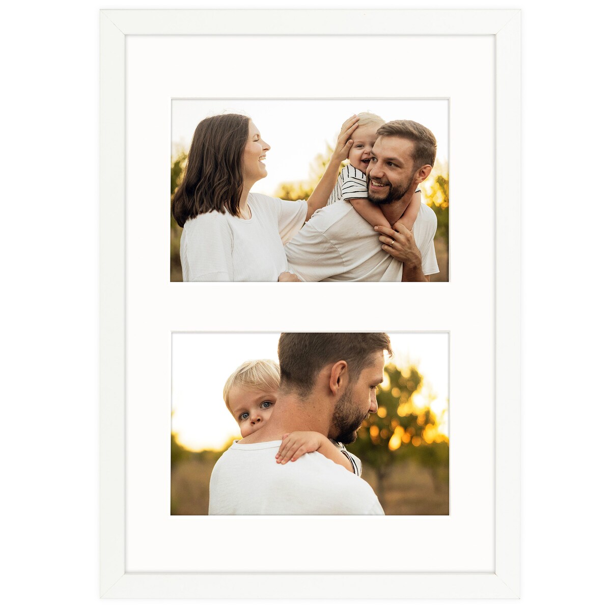 Ramka na 2 zdjęcia 10x15 cm foto galeria zdjęć multirama biała 21x30 cm FRAMAI