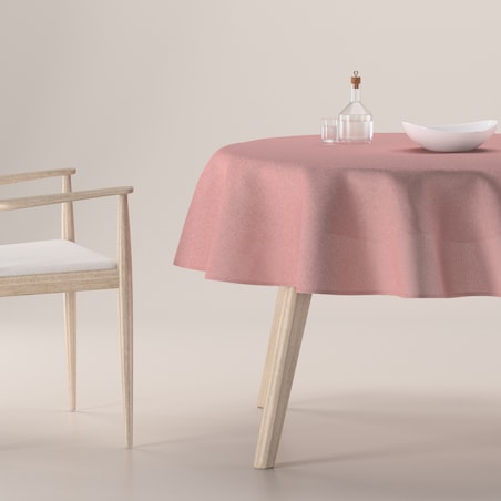 Obrus okrągły 130 x 130 cm czerwony melanż